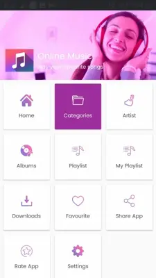 Free Online Music Player android App screenshot 0